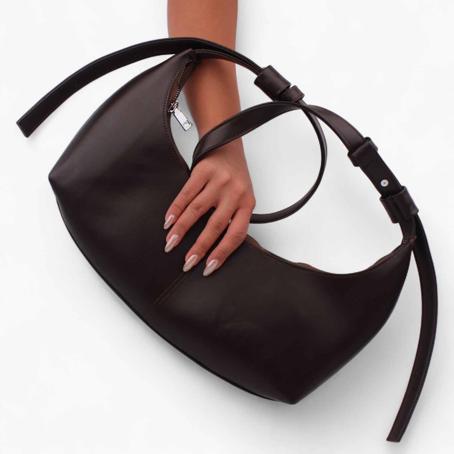MM_FW_2025_bow shoulder bag_brown_1 Bow Shoulder Bag