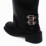 Harness Boot _ Black Leather - Image 4