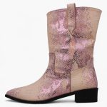 Anti Slouch Boot _Pink & Cream leather