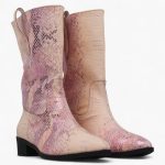 Anti Slouch Boot _Pink & Cream leather - Image 5