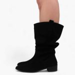 Slouchy Boot _ Black - Image 6