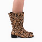 Slouchy Boot _ Brown snake - Image 7