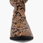 Slouchy Boot _ Brown snake - Image 4