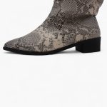 Slouchy Boot _ silver snake - Image 6