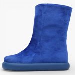 Blue Velvet Boot