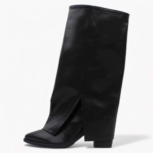 Slotted Boot _ Black