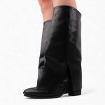 Slotted Boot _ Black - Image 6