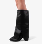 Slotted Boot _ Black - Image 2
