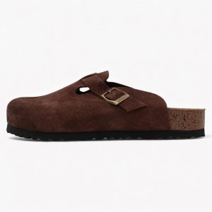 Birk Cozy Clog _ Chocolate Brown