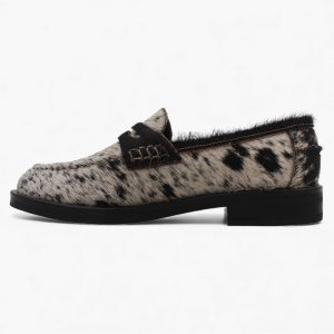 Penny Loafer _ Cow Print