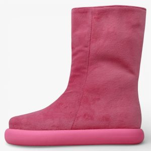 Pink Velvet Boot