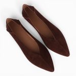 Sharp Point Flats _ Espresso Suede - تصویر 3