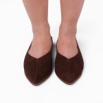 Sharp Point Flats _ Espresso Suede - تصویر 2