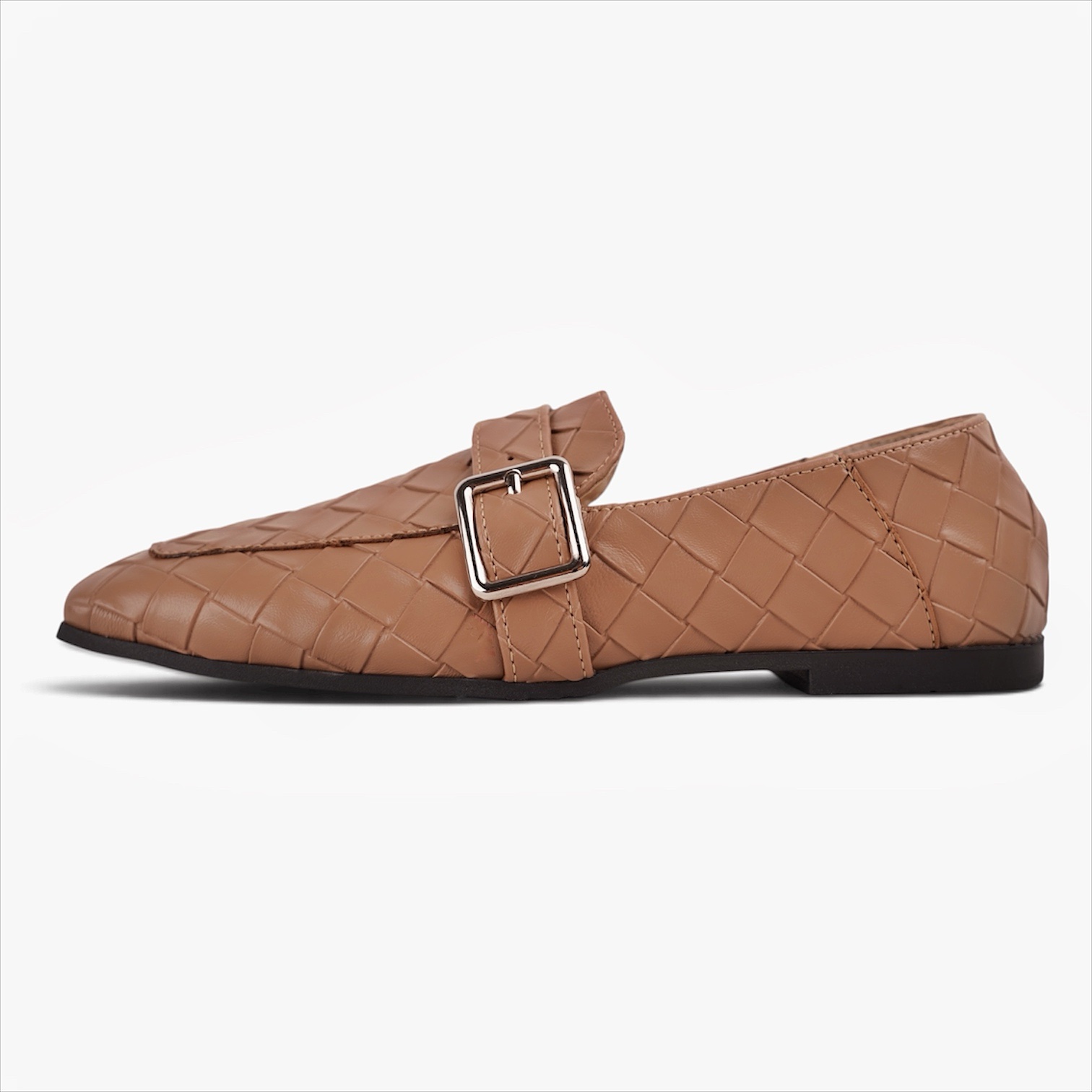 photoroom_20260921_71250-pm Nilay Weave Loafer _ Caramel - تصویر 1